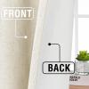 imageHVERSAILTEX Faux Linen 100 Blackout Curtains for Bedroom 84 inches Long Thermal Insulated Textured Linen Look Curtain Back TabRod PocketHook Belt Draperies 2 Panels 52 x 84 Inch IvoryBleached Sand