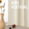 imageHVERSAILTEX Faux Linen 100 Blackout Curtains for Bedroom 84 inches Long Thermal Insulated Textured Linen Look Curtain Back TabRod PocketHook Belt Draperies 2 Panels 52 x 84 Inch IvoryBleached Sand