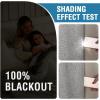 imageHVERSAILTEX Faux Linen 100 Blackout Curtains for Bedroom 84 inches Long Thermal Insulated Textured Linen Look Curtain Back TabRod PocketHook Belt Draperies 2 Panels 52 x 84 Inch IvoryDove Gray