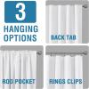 imageHVERSAILTEX Faux Linen 100 Blackout Curtains for Bedroom 84 inches Long Thermal Insulated Textured Linen Look Curtain Back TabRod PocketHook Belt Draperies 2 Panels 52 x 84 Inch IvoryPure White