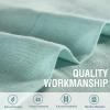 imageHVERSAILTEX Linen Blended Sheer Curtains 72 Inches Length 2 Panels Textured Woven Linen Sheers Curtain Drapes for Living RoomBedroom Light Filtering Tab Top Casual Draperies  Sea MistSea Mist