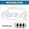 imageHVERSAILTEX Modern Velvet Plush 4 Piece High Stretch Sofa Slipcover Sofa Cover Furniture Protector Form Fit Thick Velvet Sofa Cover for 3 Cushion Couch Width Up to 90 Inch Sofa Bronze BrownBurnt Brick