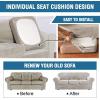 imageHVERSAILTEX Modern Velvet Plush 4 Piece High Stretch Sofa Slipcover Sofa Cover Furniture Protector Form Fit Thick Velvet Sofa Cover for 3 Cushion Couch Width Up to 90 Inch Sofa Bronze BrownOatmeal