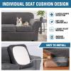 imageHVERSAILTEX Modern Velvet Plush 4 Piece High Stretch Sofa Slipcover Sofa Cover Furniture Protector Form Fit Thick Velvet Sofa Cover for 3 Cushion Couch Width Up to 90 Inch Sofa Bronze BrownGrey