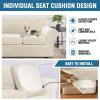 imageHVERSAILTEX Modern Velvet Plush 4 Piece High Stretch Sofa Slipcover Sofa Cover Furniture Protector Form Fit Thick Velvet Sofa Cover for 3 Cushion Couch Width Up to 90 Inch Sofa Bronze BrownIvory