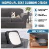 imageHVERSAILTEX Modern Velvet Plush 4 Piece High Stretch Sofa Slipcover Sofa Cover Furniture Protector Form Fit Thick Velvet Sofa Cover for 3 Cushion Couch Width Up to 90 Inch Sofa Bronze BrownGrey