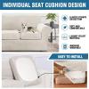 imageHVERSAILTEX Modern Velvet Plush 4 Piece High Stretch Sofa Slipcover Sofa Cover Furniture Protector Form Fit Thick Velvet Sofa Cover for 3 Cushion Couch Width Up to 90 Inch Sofa Bronze BrownPorcelain