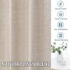 imageHVERSAILTEX Natural Linen Blended Curtains 84 Inches Length 2 Panels Textured Woven Linen Sheer Curtain Drapes for Living RoomBedroom Light Filtering Rod Pocket Casual Draperies  Off WhiteLinen