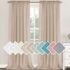 imageHVERSAILTEX Natural Linen Blended Curtains 84 Inches Length 2 Panels Textured Woven Linen Sheer Curtain Drapes for Living RoomBedroom Light Filtering Rod Pocket Casual Draperies  Off WhiteNatural