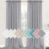 imageHVERSAILTEX Natural Linen Blended Curtains 84 Inches Length 2 Panels Textured Woven Linen Sheer Curtain Drapes for Living RoomBedroom Light Filtering Rod Pocket Casual Draperies  Off WhiteGrey