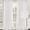 imageHVERSAILTEX Natural Linen Blended Curtains 84 Inches Length 2 Panels Textured Woven Linen Sheer Curtain Drapes for Living RoomBedroom Light Filtering Rod Pocket Casual Draperies  Off WhiteOff White