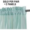 imageHVERSAILTEX Natural Linen Blended Curtains 84 Inches Length 2 Panels Textured Woven Linen Sheer Curtain Drapes for Living RoomBedroom Light Filtering Rod Pocket Casual Draperies  Off WhiteSea Mist