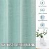 imageHVERSAILTEX Natural Linen Blended Curtains 84 Inches Length 2 Panels Textured Woven Linen Sheer Curtain Drapes for Living RoomBedroom Light Filtering Rod Pocket Casual Draperies  Off WhiteSea Mist