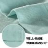 imageHVERSAILTEX Natural Linen Blended Curtains 84 Inches Length 2 Panels Textured Woven Linen Sheer Curtain Drapes for Living RoomBedroom Light Filtering Rod Pocket Casual Draperies  Off WhiteSea Mist