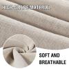imageHVERSAILTEX Natural Linen Blended Curtains 84 Inches Length 2 Panels Textured Woven Linen Sheer Curtain Drapes for Living RoomBedroom Light Filtering Rod Pocket Casual Draperies  Off WhiteLinen