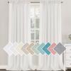 imageHVERSAILTEX Natural Linen Blended Curtains 84 Inches Length 2 Panels Textured Woven Linen Sheer Curtain Drapes for Living RoomBedroom Light Filtering Rod Pocket Casual Draperies  Off WhiteOff White