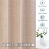 imageHVERSAILTEX Natural Linen Blended Curtains 84 Inches Length 2 Panels Textured Woven Linen Sheer Curtain Drapes for Living RoomBedroom Light Filtering Rod Pocket Casual Draperies  Off WhiteNatural