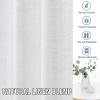 imageHVERSAILTEX Natural Linen Blended Curtains 84 Inches Length 2 Panels Textured Woven Linen Sheer Curtain Drapes for Living RoomBedroom Light Filtering Rod Pocket Casual Draperies  Off WhiteOff White