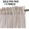imageHVERSAILTEX Natural Linen Blended Curtains 84 Inches Length 2 Panels Textured Woven Linen Sheer Curtain Drapes for Living RoomBedroom Light Filtering Rod Pocket Casual Draperies  Off WhiteLinen