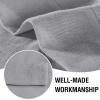 imageHVERSAILTEX Natural Linen Blended Curtains 84 Inches Length 2 Panels Textured Woven Linen Sheer Curtain Drapes for Living RoomBedroom Light Filtering Rod Pocket Casual Draperies  Off WhiteGrey