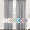 imageHVERSAILTEX Natural Linen Blended Curtains 84 Inches Length 2 Panels Textured Woven Linen Sheer Curtain Drapes for Living RoomBedroom Light Filtering Rod Pocket Casual Draperies  Off WhiteGrey