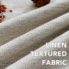 imageHVERSAILTEX Pinch Pleated Full Blackout Curtains Linen Blended Chenille Blackout Curtains 84 inch Length 2 Panels Bedroom Thermal Insulated Farmhouse Neutral Track Drapes with Hooks Heather NaturalHeather Stone