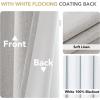 imageHVERSAILTEX Pinch Pleated Full Blackout Curtains Linen Blended Chenille Blackout Curtains 84 inch Length 2 Panels Bedroom Thermal Insulated Farmhouse Neutral Track Drapes with Hooks Heather NaturalHeather Cloud