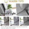 imageHVERSAILTEX Pinch Pleated Full Blackout Curtains Linen Blended Chenille Blackout Curtains 84 inch Length 2 Panels Bedroom Thermal Insulated Farmhouse Neutral Track Drapes with Hooks Heather NaturalHeather Dove Gray