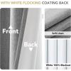 imageHVERSAILTEX Pinch Pleated Full Blackout Curtains Linen Blended Chenille Blackout Curtains 84 inch Length 2 Panels Bedroom Thermal Insulated Farmhouse Neutral Track Drapes with Hooks Heather NaturalHeather Dove Gray