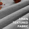 imageHVERSAILTEX Pinch Pleated Full Blackout Curtains Linen Blended Chenille Blackout Curtains 84 inch Length 2 Panels Bedroom Thermal Insulated Farmhouse Neutral Track Drapes with Hooks Heather NaturalHeather Dove Gray