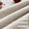 imageHVERSAILTEX Pinch Pleated Full Blackout Curtains Linen Blended Chenille Blackout Curtains 84 inch Length 2 Panels Bedroom Thermal Insulated Farmhouse Neutral Track Drapes with Hooks Heather NaturalHeather Natural