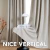 imageHVERSAILTEX Pinch Pleated Full Blackout Curtains Linen Blended Chenille Blackout Curtains 84 inch Length 2 Panels Bedroom Thermal Insulated Farmhouse Neutral Track Drapes with Hooks Heather NaturalHeather Stone