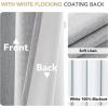 imageHVERSAILTEX Pinch Pleated Full Blackout Curtains Linen Blended Chenille Blackout Curtains 84 inch Length 2 Panels Bedroom Thermal Insulated Farmhouse Neutral Track Drapes with Hooks Heather NaturalHeather Glacier Gray