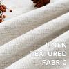 imageHVERSAILTEX Pinch Pleated Full Blackout Curtains Linen Blended Chenille Blackout Curtains 84 inch Length 2 Panels Bedroom Thermal Insulated Farmhouse Neutral Track Drapes with Hooks Heather NaturalHeather Ivory
