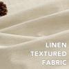 imageHVERSAILTEX Pinch Pleated Full Blackout Curtains Linen Blended Chenille Blackout Curtains 84 inch Length 2 Panels Bedroom Thermal Insulated Farmhouse Neutral Track Drapes with Hooks Heather NaturalHeather Bleached Sand