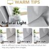 imageHVERSAILTEX Pinch Pleated Full Blackout Curtains Linen Blended Chenille Blackout Curtains 84 inch Length 2 Panels Bedroom Thermal Insulated Farmhouse Neutral Track Drapes with Hooks Heather NaturalHeather Glacier Gray