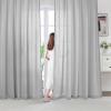 imageHVERSAILTEX Sheer Curtains 84 inches Long NoSeeThrough Farmhouse Light Filtering Drapes for Living RoomBedroom SemiSheer Privacy Window Panels with Rod Pocket Natural 2 PanelsGrey