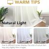 imageHVERSAILTEX Sheer Curtains 84 inches Long NoSeeThrough Farmhouse Light Filtering Drapes for Living RoomBedroom SemiSheer Privacy Window Panels with Rod Pocket Natural 2 PanelsBeige