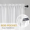 imageHVERSAILTEX Sheer Curtains 84 inches Long NoSeeThrough Farmhouse Light Filtering Drapes for Living RoomBedroom SemiSheer Privacy Window Panels with Rod Pocket Natural 2 PanelsWhite