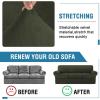 imageHVERSAILTEX Sofa Cover 4 Piece T Cushion Sofa Slipcovers Thick Velvet Couch Cover Stretch T Cushion Sofa Covers for 3 Cushion Couch with 3 Individual T Cushion Covers Burnt BrickOlive