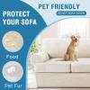imageHVERSAILTEX Sofa Cover 4 Piece T Cushion Sofa Slipcovers Thick Velvet Couch Cover Stretch T Cushion Sofa Covers for 3 Cushion Couch with 3 Individual T Cushion Covers Burnt BrickPorcelain