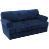 imageHVERSAILTEX Sofa Cover 4 Piece T Cushion Sofa Slipcovers Thick Velvet Couch Cover Stretch T Cushion Sofa Covers for 3 Cushion Couch with 3 Individual T Cushion Covers Burnt BrickNavy