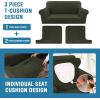 imageHVERSAILTEX Sofa Cover 4 Piece T Cushion Sofa Slipcovers Thick Velvet Couch Cover Stretch T Cushion Sofa Covers for 3 Cushion Couch with 3 Individual T Cushion Covers Burnt BrickOlive