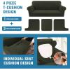 imageHVERSAILTEX Sofa Cover 4 Piece T Cushion Sofa Slipcovers Thick Velvet Couch Cover Stretch T Cushion Sofa Covers for 3 Cushion Couch with 3 Individual T Cushion Covers Burnt BrickOlive