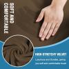 imageHVERSAILTEX Sofa Cover 4 Piece T Cushion Sofa Slipcovers Thick Velvet Couch Cover Stretch T Cushion Sofa Covers for 3 Cushion Couch with 3 Individual T Cushion Covers Burnt BrickBronze Brown