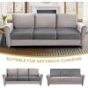 imageHVERSAILTEX Suede Stretch Couch Cushion Covers Sofa Cushion Covers Replacement Sectional Couch Seat Cover Protector Slipcovers for Pets Washable 3 Piece Sofa Covers for 3 Cushion NaturalGrey