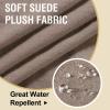 imageHVERSAILTEX Suede Stretch Couch Cushion Covers Sofa Cushion Covers Replacement Sectional Couch Seat Cover Protector Slipcovers for Pets Washable 3 Piece Sofa Covers for 3 Cushion NaturalSand