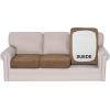 imageHVERSAILTEX Suede Stretch Couch Cushion Covers Sofa Cushion Covers Replacement Sectional Couch Seat Cover Protector Slipcovers for Pets Washable 3 Piece Sofa Covers for 3 Cushion NaturalMocha