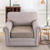 imageHVERSAILTEX Suede Stretch Couch Cushion Covers Sofa Cushion Covers Replacement Sectional Couch Seat Cover Protector Slipcovers for Pets Washable 3 Piece Sofa Covers for 3 Cushion NaturalSand
