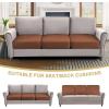 imageHVERSAILTEX Suede Stretch Couch Cushion Covers Sofa Cushion Covers Replacement Sectional Couch Seat Cover Protector Slipcovers for Pets Washable 3 Piece Sofa Covers for 3 Cushion NaturalVintage Clay